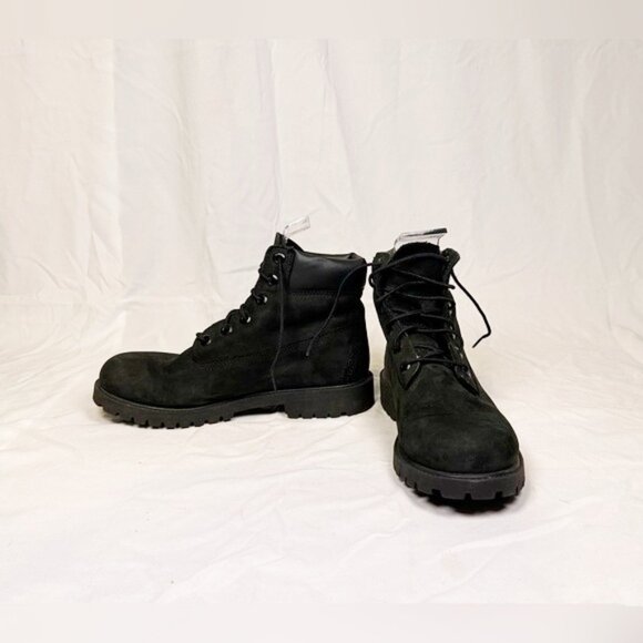 Timberland Black Nubuck Leather 6 inch Premium Ankle Boots~8.5~ - Picture 2 of 6